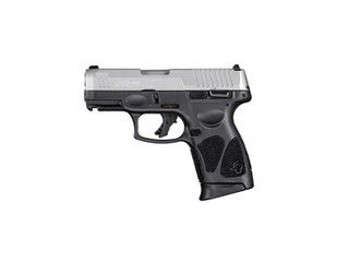 Taurus USA G3C Compact 9mm Handgun in black/silver has front slide serrations